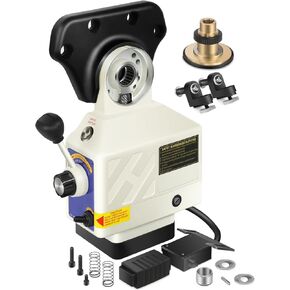 FAHKNS X-Axis Power Feed for Milling Machine 450 in-lb Torque 0-200RPM Table Milling Machine Power Feeder 110V for Bridgeport and Similar Knee Type Milling Machines(5/8" Diameter Shaft)