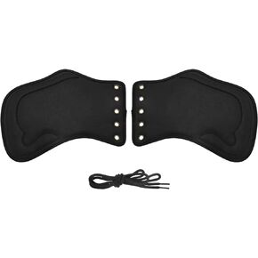 Motorcycle Leather Side Saddle Heat Shield Deflector Universal Fits for Harley Touring Sportster Dyna Softail Yamaha Honda Suzuki Kawasaki (Black)