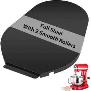 Mixer Sliding Tray for KitchenAid 4.5-5 Qt Tilt-head Stand Mixer - Metal Rolling Tray Kitchen Countertop Appliance Slider Storage Moving Caddy with Wheel for Kitchen Aid 4.5-5 Qt Mixer