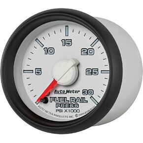 Auto Meter 8586 2-1/16" 0-30000 PSI Fuel Rail Pressure Gauge for 2003-2007.5 Dodge Cummins 5.9L GM Duramax LB7 and LLY