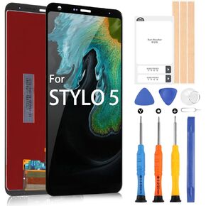 Screen Replacement for LG Stylo 5 Stylus 5 LM-Q720 Q720MS/US Q720CS/PS 6.2 inch LCD Display Touch Digitizer Full Assembly with Repair Tools & Screen Protector