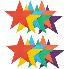 12pcs Colorful Star Arrow Spot Marker Non-Slip Directional Carpet Marker for Training Agility, Kids Classroom Activity, Gym, Sport, Home (Arrow)