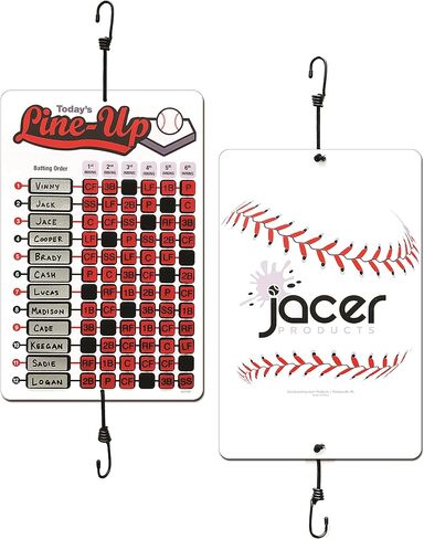Line Up Board for Baseball Softball | Athlete Tough Aluminum Board | Reliable Hook and Loop Positions That Won't Get Lost | Includes Twelve Name Plates for All Players on The Team in Saudi Arabia