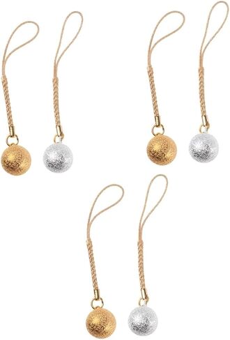 6 Pcs Purse Charm Backpack Pet Bells Cell Phone Decorations Japanese Cell Phone Charms Seal Bell Hanging Decor Mini Bells Band Charms Wallet Accessories Tassel Hanging Bell in Saudi Arabia