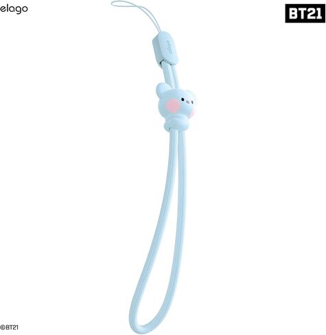 elago | LINE FRIENDS BT21 [OFFICIAL MERCHANDISE] Lanyard Wrist Strap, phone charm, keychain, Anti drop, Adjustable Button in Saudi Arabia