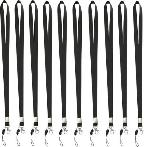 YOUOWO 10 PCS Lanyard Neck Office Lanyards for id badges holder 10 Colors Cruise lanyard for ID card Badges Holders KEY kids ID Name Badge Keys in Saudi Arabia