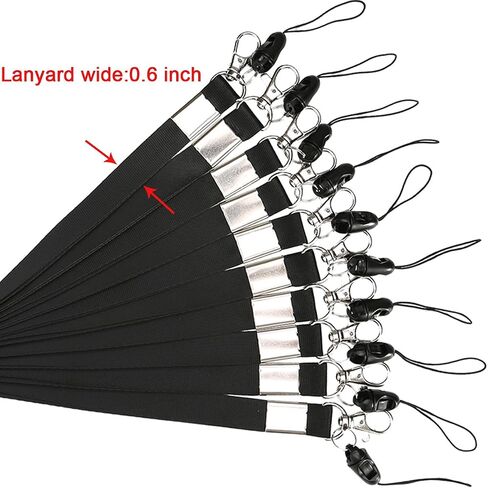 YOUOWO 10 PCS Lanyard Neck Office Lanyards for id badges holder 10 Colors Cruise lanyard for ID card Badges Holders KEY kids ID Name Badge Keys in Saudi Arabia