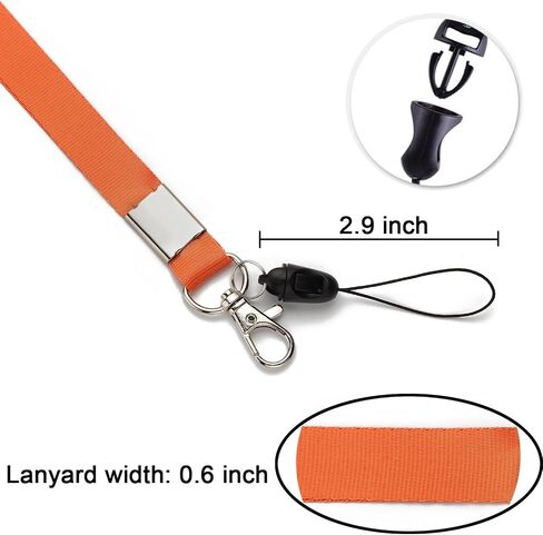 YOUOWO 10 PCS Lanyard Neck Office Lanyards for id badges holder 10 Colors Cruise lanyard for ID card Badges Holders KEY kids ID Name Badge Keys in Saudi Arabia