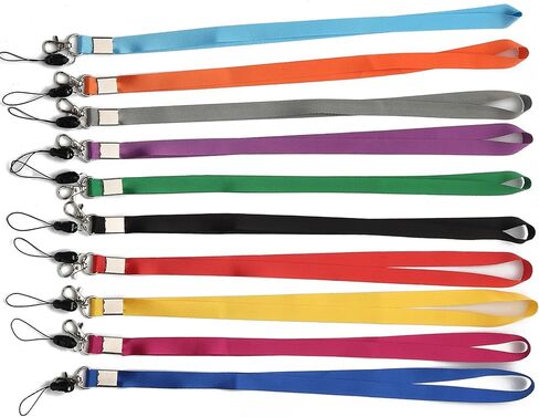 YOUOWO 10 PCS Lanyard Neck Office Lanyards for id badges holder 10 Colors Cruise lanyard for ID card Badges Holders KEY kids ID Name Badge Keys in Saudi Arabia