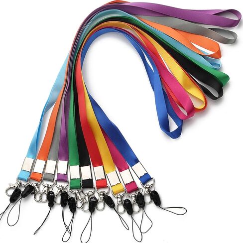 YOUOWO 10 PCS Lanyard Neck Office Lanyards for id badges holder 10 Colors Cruise lanyard for ID card Badges Holders KEY kids ID Name Badge Keys in Saudi Arabia