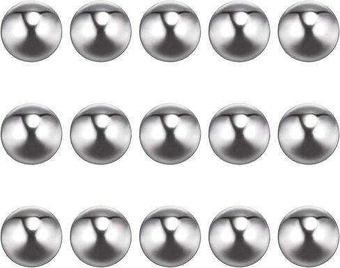 uxcell 15pcs 17mm 201 Stainless Steel Bearing Balls G1000 Precision in Saudi Arabia