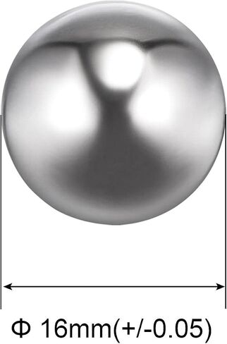 uxcell 15pcs 17mm 201 Stainless Steel Bearing Balls G1000 Precision in Saudi Arabia