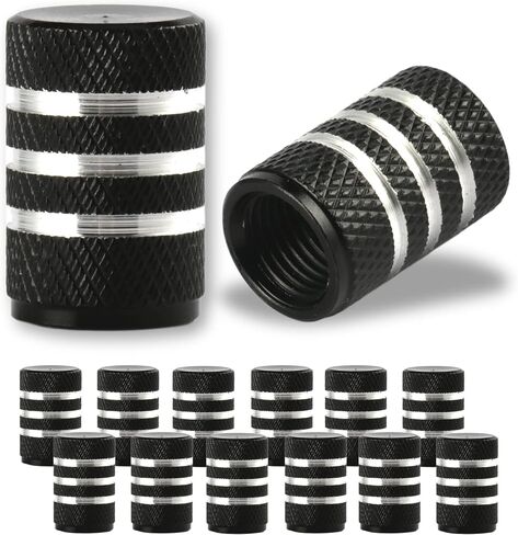 JUSTTOP Car Tire Valve Stem Caps, Air Caps Cover, Universal for Cars, SUVs, Bike, Trucks and Motorcycles, Car Exterior Accessories, 12pcs-Deep Blue in Saudi Arabia