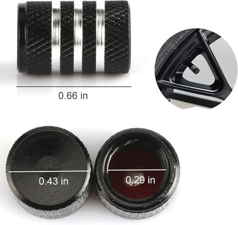 JUSTTOP Car Tire Valve Stem Caps, Air Caps Cover, Universal for Cars, SUVs, Bike, Trucks and Motorcycles, Car Exterior Accessories, 12pcs-Deep Blue in Saudi Arabia