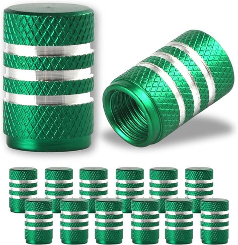 JUSTTOP Car Tire Valve Stem Caps, Air Caps Cover, Universal for Cars, SUVs, Bike, Trucks and Motorcycles, Car Exterior Accessories, 12pcs-Deep Blue in Saudi Arabia