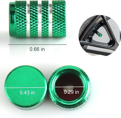 JUSTTOP Car Tire Valve Stem Caps, Air Caps Cover, Universal for Cars, SUVs, Bike, Trucks and Motorcycles, Car Exterior Accessories, 12pcs-Deep Blue in Saudi Arabia