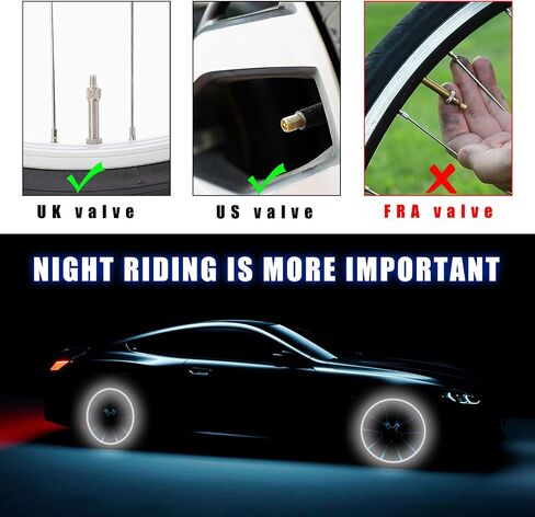 Ziciner 4PCS LED Tire Valve Cap Lights, Neon Spoke Flash Light Bulb Tire Valve Lights with 12 Extra Battery, Waterproof Wheel Tyre Valve Stems Dust Cap, Motorcycle Car Accessories (Blue) in Saudi Arabia