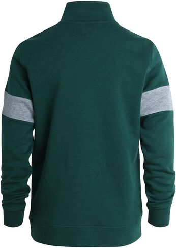 سترة صوفية للأولاد من Chaps - بلوفر كلاسيكي من الفلانيل بسحاب ربع سنوي - سترة برقبة وهمية للأولاد (S-XL) in Kuwait