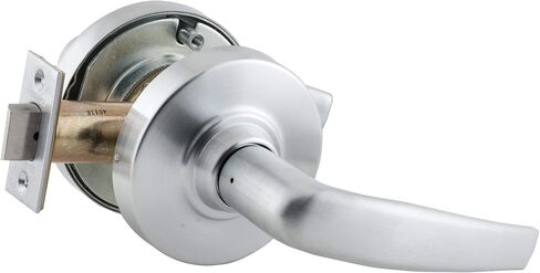 Schlage Commercial ND53SPA619 ND Series قفل أسطواني من الدرجة 1، وظيفة الدخول، قفل بزر ضغط، تصميم رافعة سبارتا، لمسة نهائية من النيكل الساتان in Kuwait