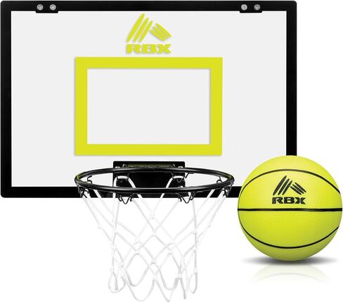 RBX Over The Door Mini Hoop: - 18"x12" Easy to Install Portable Basketball Hoop with Steel Rim, includes 5" Mini Basketball, Indoor Game Set for Children and Adults in Saudi Arabia