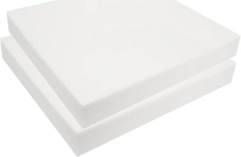 FoamTouch Upholstery Foam Cushion High Density 1" Height x 24" Width x 24" Length Made in USA in Kuwait