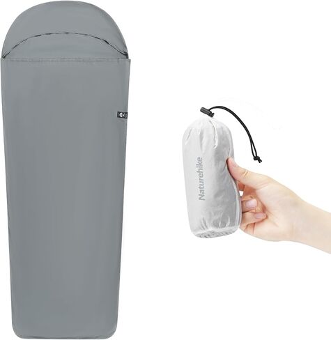 بطانة حقيبة نوم خفيفة الوزن وقابلة للغسل بوزن 4.5 أونصة من Naturehike، كيس نوم خفيف الوزن للبالغين وملاءات سفر لحقائب الظهر والفنادق والتخييم وبيوت الشباب، ZY20 in Saudi Arabia