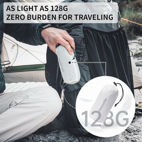 بطانة حقيبة نوم خفيفة الوزن وقابلة للغسل بوزن 4.5 أونصة من Naturehike، كيس نوم خفيف الوزن للبالغين وملاءات سفر لحقائب الظهر والفنادق والتخييم وبيوت الشباب، ZY20 in Saudi Arabia