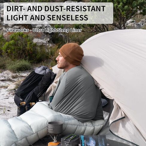 بطانة حقيبة نوم خفيفة الوزن وقابلة للغسل بوزن 4.5 أونصة من Naturehike، كيس نوم خفيف الوزن للبالغين وملاءات سفر لحقائب الظهر والفنادق والتخييم وبيوت الشباب، ZY20 in Saudi Arabia