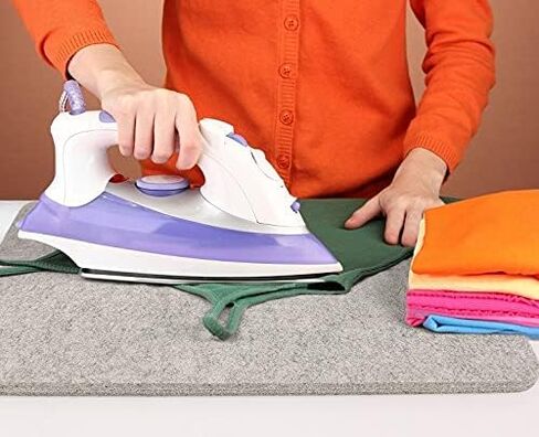 Wool Pressing Mat for Quilting, 100% Wool from New Zealand, Portable Felted Wool Ironing Mat Pad Blanket for Quilter, Sewing, Quilting Supplies and Notions 15''x12'' in Kuwait