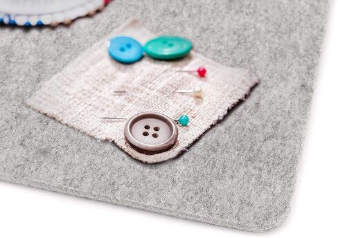 Wool Pressing Mat for Quilting, 100% Wool from New Zealand, Portable Felted Wool Ironing Mat Pad Blanket for Quilter, Sewing, Quilting Supplies and Notions 15''x12'' in Kuwait
