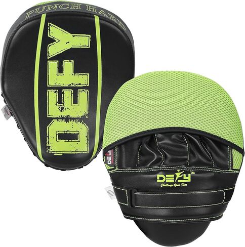 قفازات الملاكمة DEFY Challenger، كيك بوكسينغ Muay Thai MMA تستهدف قفازات منحنية لتدريب اليد للأطفال والشباب والرجال والنساء in Kuwait