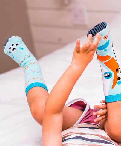 جوارب أطفال غير متطابقة على شكل حيوانات من Pals Cool، أزواج متينة ومريحة للأولاد والبنات، مرحة ومجنونة وغير تقليدية، زوج واحد in Saudi Arabia