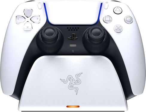 Razer Quick Charging Stand for PlayStation 5: - Curved Cradle Design - Matches PS5 DualSense Wireless Controller - One-Handed Navigation - USB Powered - Black (Controller Sold Separately) in Saudi Arabia