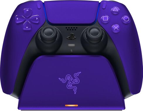 Razer Quick Charging Stand for PlayStation 5: - Curved Cradle Design - Matches PS5 DualSense Wireless Controller - One-Handed Navigation - USB Powered - Black (Controller Sold Separately) in Saudi Arabia