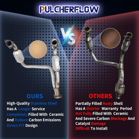 Catalytic Converter Compatible with 1999-2007 Chevrolet Silverado, GMC Sierra 1500 2500, 2002-2005 Escalade Avalanche 1500 4.3L 4.8L 5.3L High Performance (EPA Compliant) in Saudi Arabia