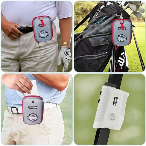 Golf Rangefinder with Slope, Golf Laser Rangefinder,1200 Yard Range Finder Golfing with Magnetic Holder, USB C Rechagreable, 7X Magnification, High-Precision Flag Lock Vibration, Fast Focus in Saudi Arabia