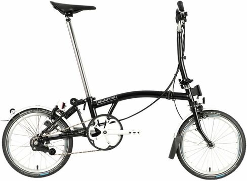 دراجة Brompton C Line 6 سرعات قابلة للطي - متوسطة (أسود) in Kuwait