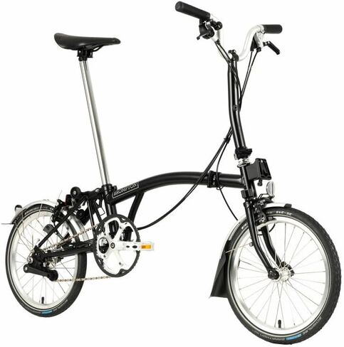 دراجة Brompton C Line 6 سرعات قابلة للطي - متوسطة (أسود) in Kuwait