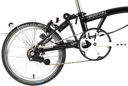 دراجة Brompton C Line 6 سرعات قابلة للطي - متوسطة (أسود) in Kuwait