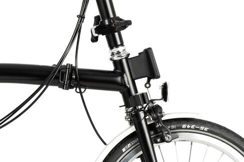 دراجة Brompton C Line 6 سرعات قابلة للطي - متوسطة (أسود) in Kuwait