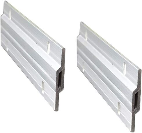 12" French Cleat Picture Hangers Hardware Kit Aluminum Z Clips Heavy Duty Picture & Mirror Hanger Z Bar Interlocking Wall Mounting Photo Frame Hook Bracket (300mm 1 Pair with Screws & Anchors) in Saudi Arabia