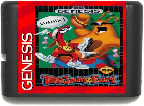 ToeJam & Earl NTSC-USA 16 بت MD بطاقة الألعاب لألعاب سيجا سيجا ميجا محرك لخرطوشة وحدة تحكم ألعاب فيديو نشأة in Saudi Arabia