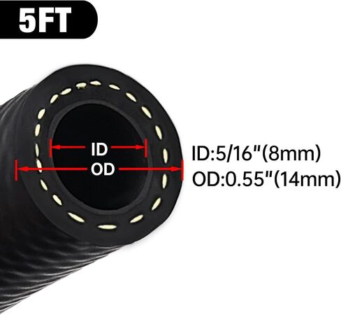 EVIL ENERGY Fuel Hose Line 5/16 Fuel Injection Hose SAE 30R9 5FT 300PSI in Kuwait