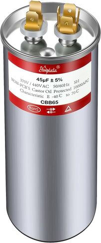 CBB65 AC Capacitor 35uF ± 5% 370V / 440VAC Volt Run Start Air Condenser Straight Cool Electric Motor Fan Heat Pump HVAC Blower Compressor Generator in Saudi Arabia