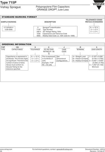 مكثف نغمة الجيتار | .047 فائق التوهج 200 فولت | اكتب 715P | الأسهم القديمة الجديدة - فيشاي سبراغ in Kuwait