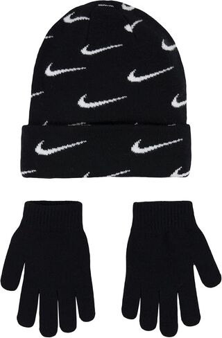 Nike Boys' (8-20) Knit Beanie Cap and Gloves Set in Saudi Arabia