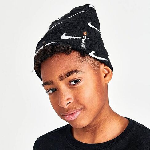 Nike Boys' (8-20) Knit Beanie Cap and Gloves Set in Saudi Arabia