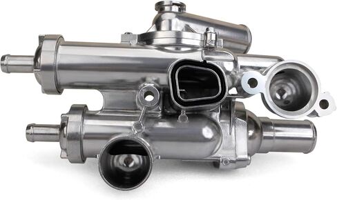 MITZONE Upgrade Aluminium Thermostat Housing Assembly Compatible with Dodge Jeep Chrysler Vehicle - 200 Sebring Compass Patriot Avenger Caliber Journey 1.8L 2.0L 2.4L Replace 68003582AB in Saudi Arabia