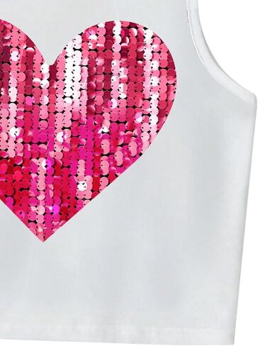 SweatyRocks Girl's Crewneck Sleeveless Graphic Print Tank Tops Summer Cami Tops in Saudi Arabia