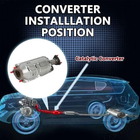 Catalytic Converters Front Compatible with Gasket Fit for 2003-2007 Honda Accord 2.4L in Kuwait